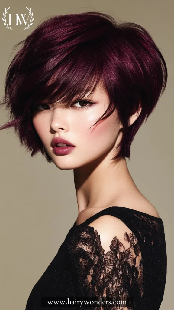 Dark Burgundy Hair 14