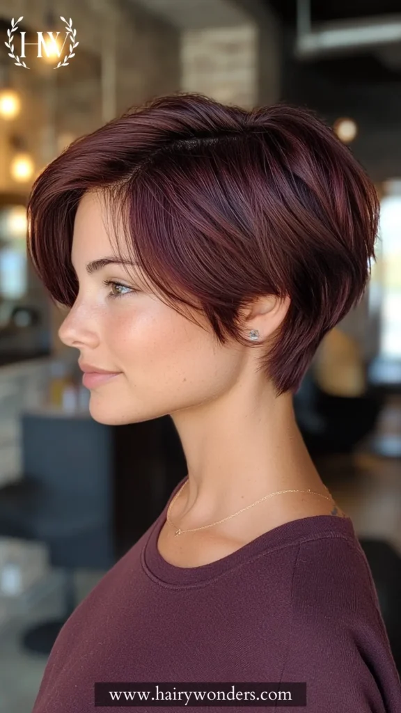 Dark Burgundy Hair 15