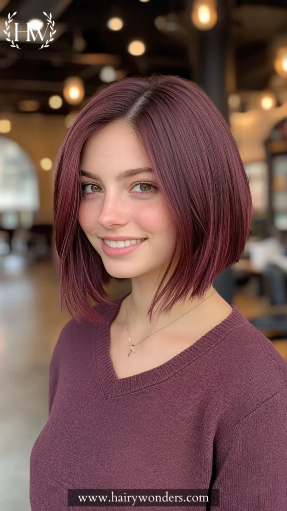 Dark Burgundy Hair 16