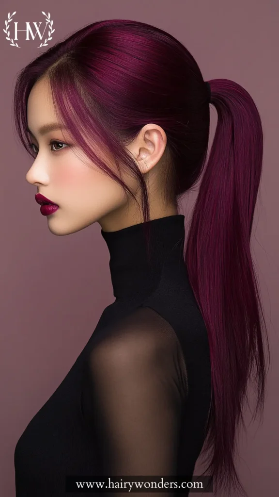 Dark Burgundy Hair 19