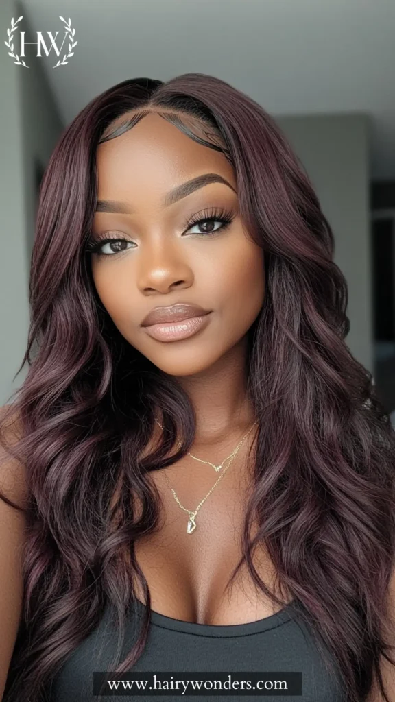 Dark Burgundy Hair 34