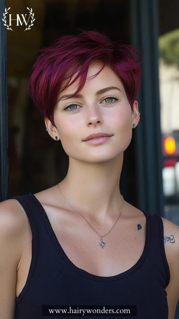 Dark Burgundy Hair 40