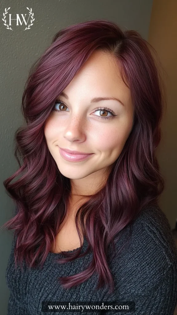 burgundy brown hair 1