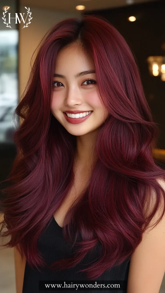 burgundy brown hair 15