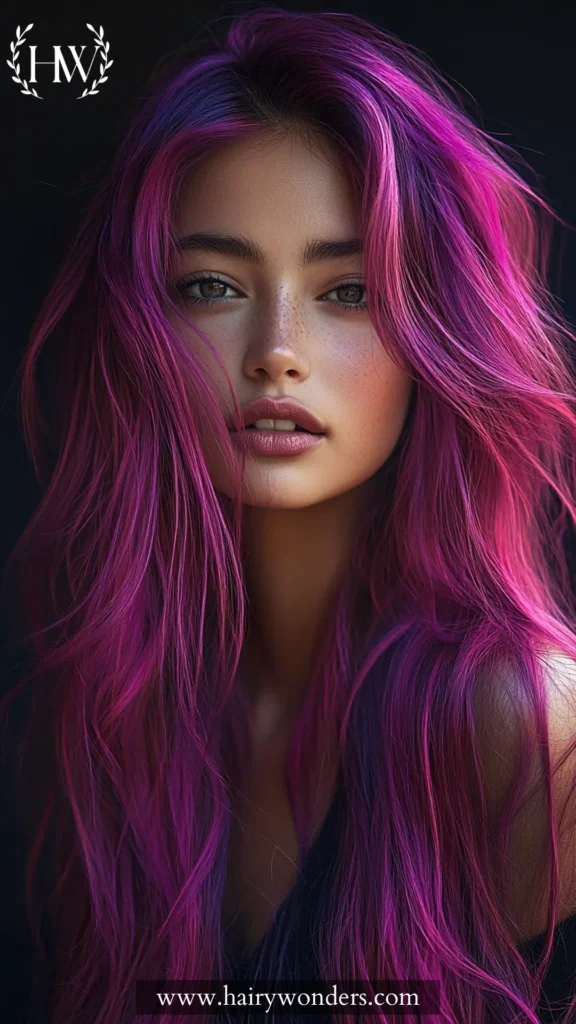 fuschia hair 1