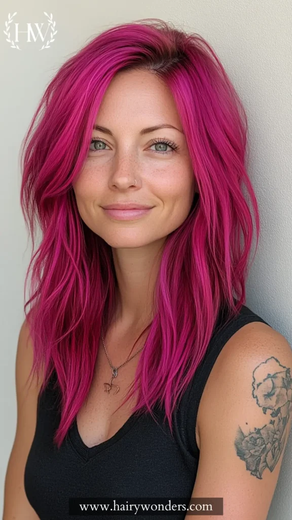 fuschia hair 17