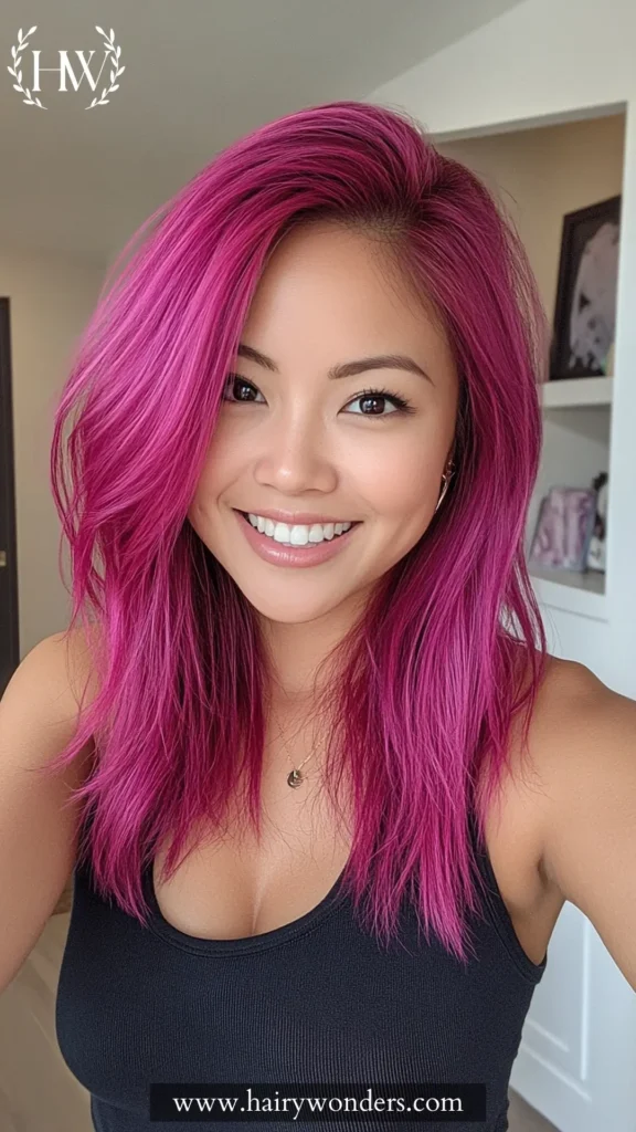 fuschia hair 23