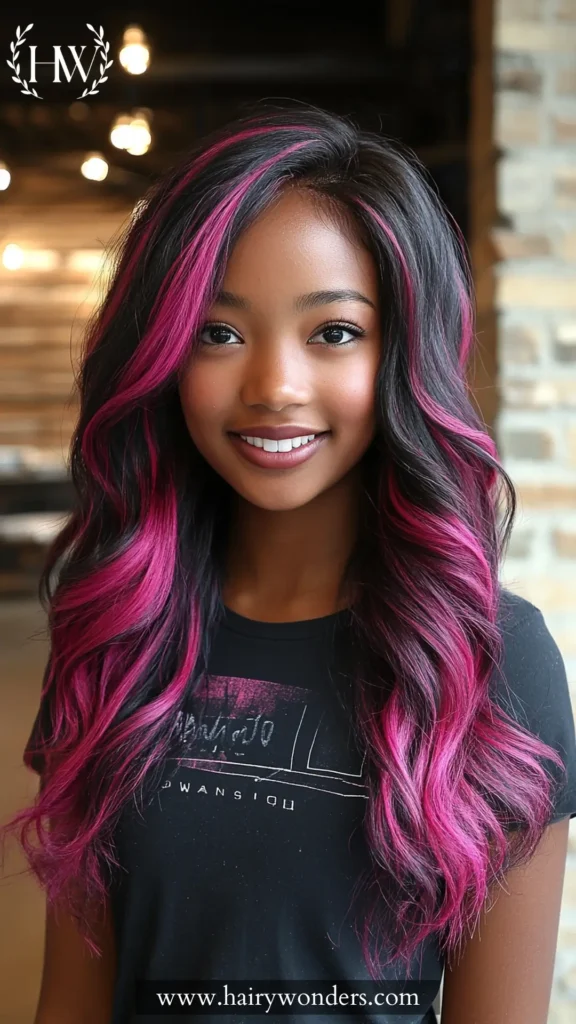 fuschia hair 5