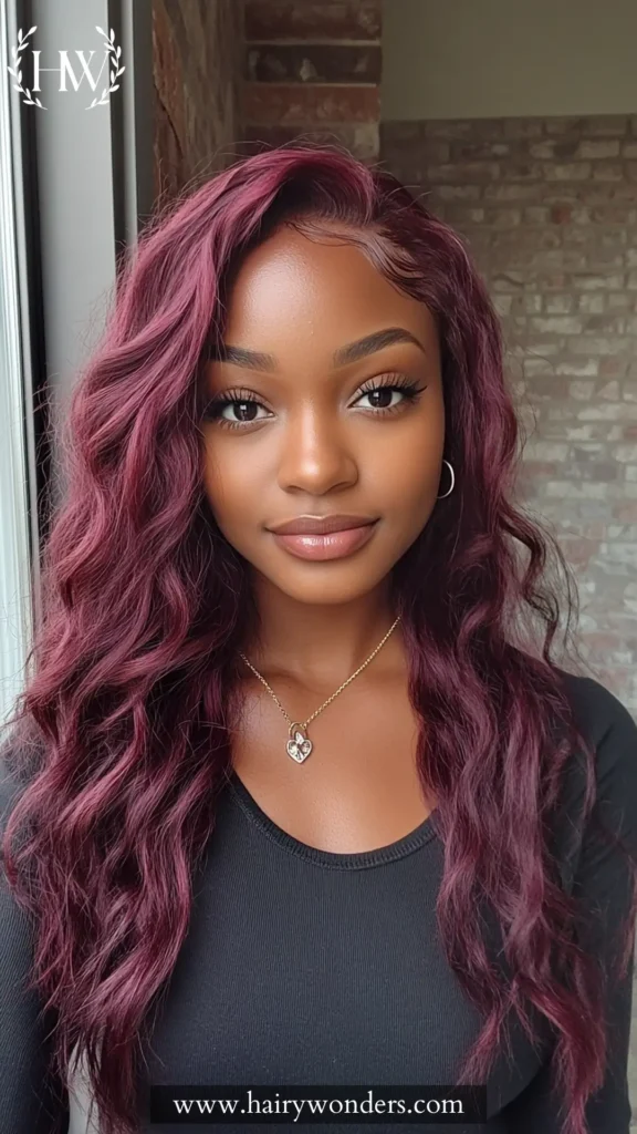 wine hair color 15