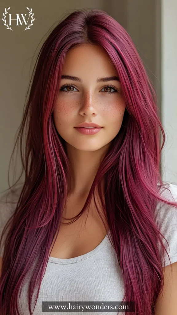 wine hair color 16