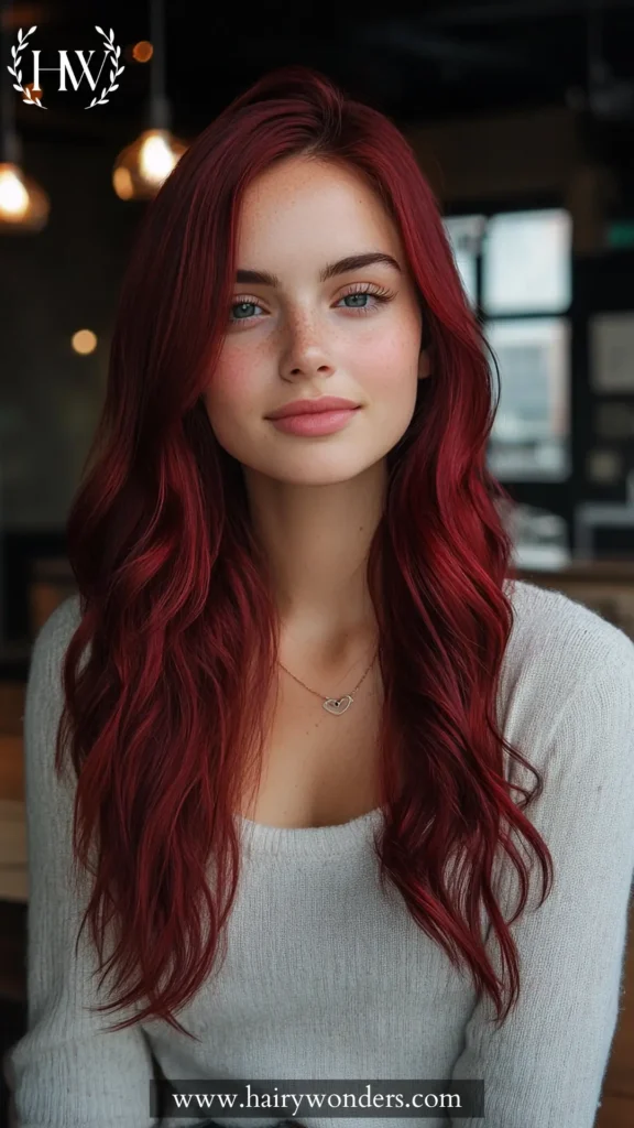 wine hair color 17