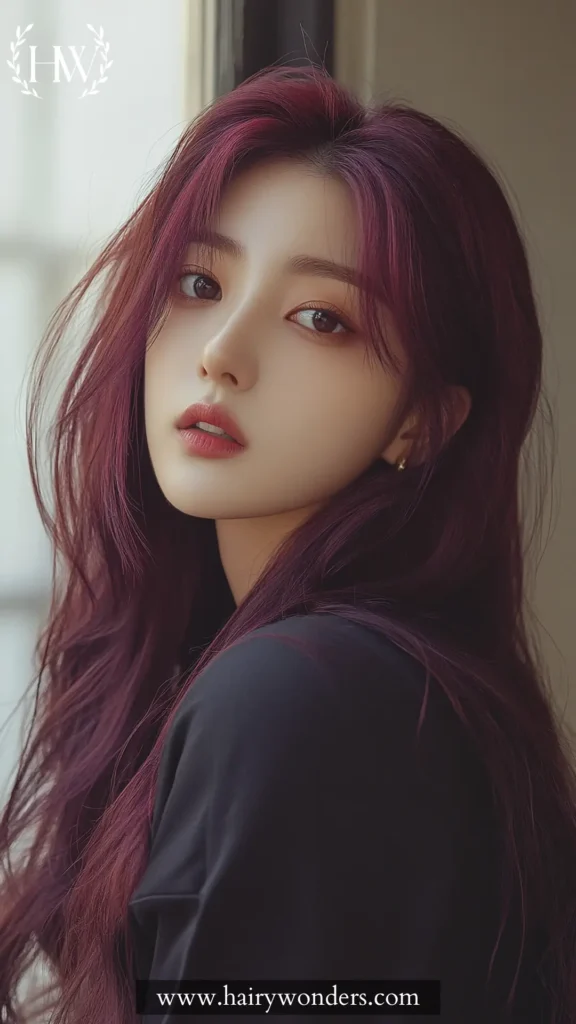 wine hair color 18