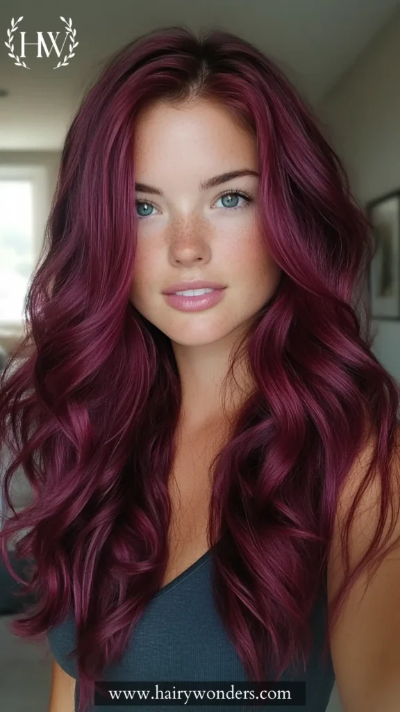 wine hair color 19