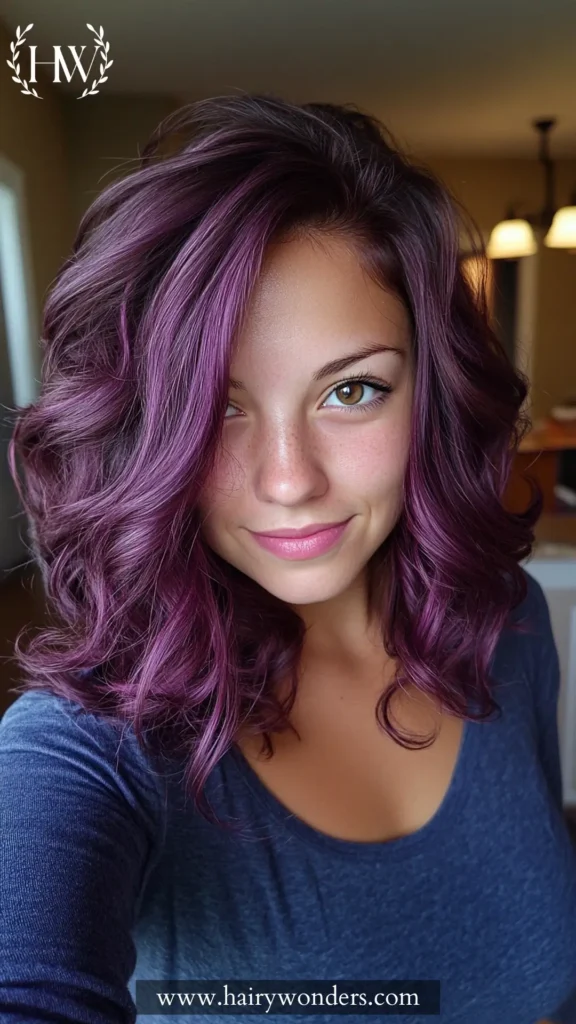 wine hair color 20