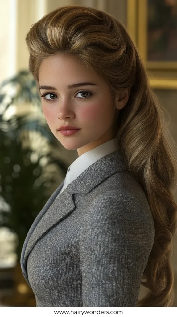 Bouffant French 1 Quick Work Hairstyles for Long hair 3