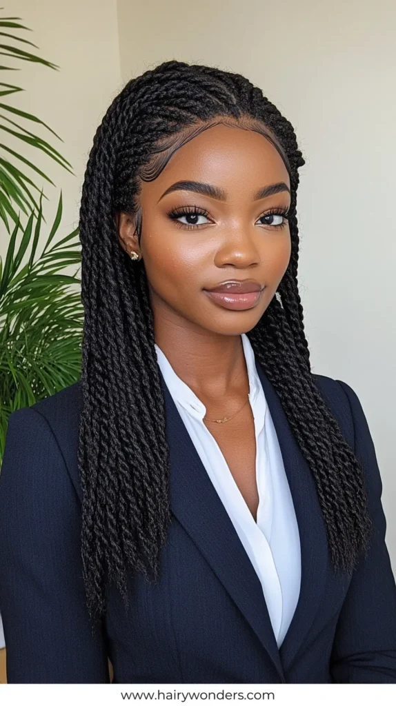 Marley Braid Quick Work Hairstyles for Long hair 11