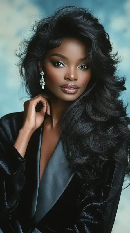 Retro Glamour: The Ultimate 80s Blowout Experience - 80s blowout hair