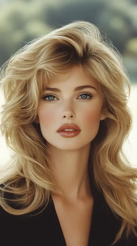 Big, Bold, 80s Glam Waves - 80s blowout hair