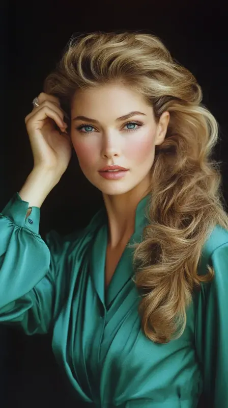 Iconic Blast from the Past: Bold Waves of Glamour - 80s blowout hair