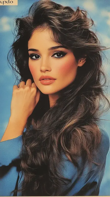 Retro Rhapsody: The Ultimate 80s Blowout Glam - 80s blowout hair