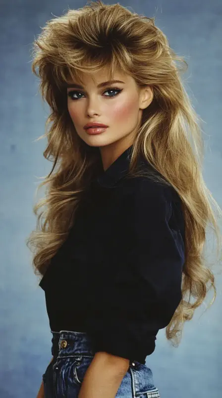 Glam Rock Revival: Embrace the 80s Flair - 80s blowout hair
