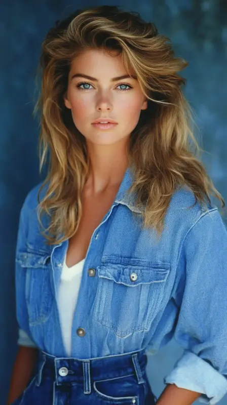 Denim Dreams: The Ultimate 80s Hair Revival - 80s blowout hair