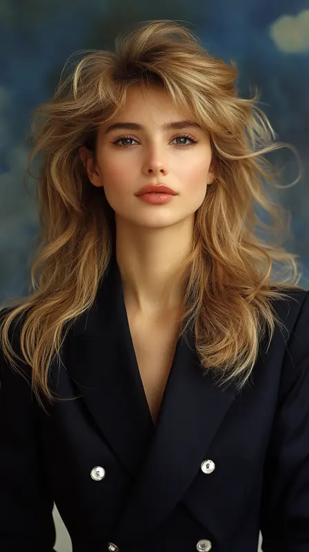 Glamorous Waves of Yesterday: Revived and Radiant - 90s blowout hair long