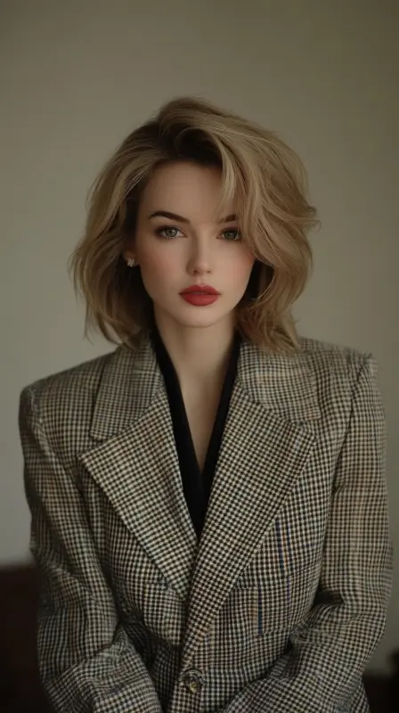 Glamorous 90s Revival: The "Vintage Vogue" Blowout - 90s blowout hair short