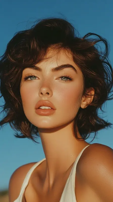 Whimsical Waves: The Glam of Nostalgia - 90s blowout hair short