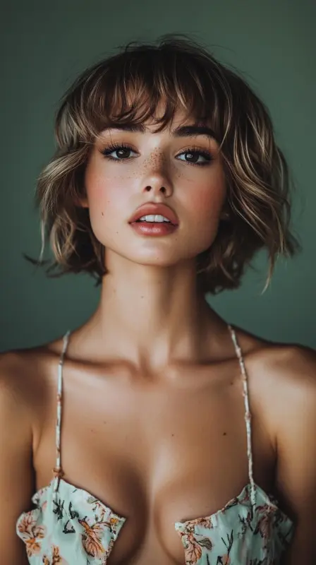 The Iconic 90s Revival: Effortless Glam - 90s blowout hair short