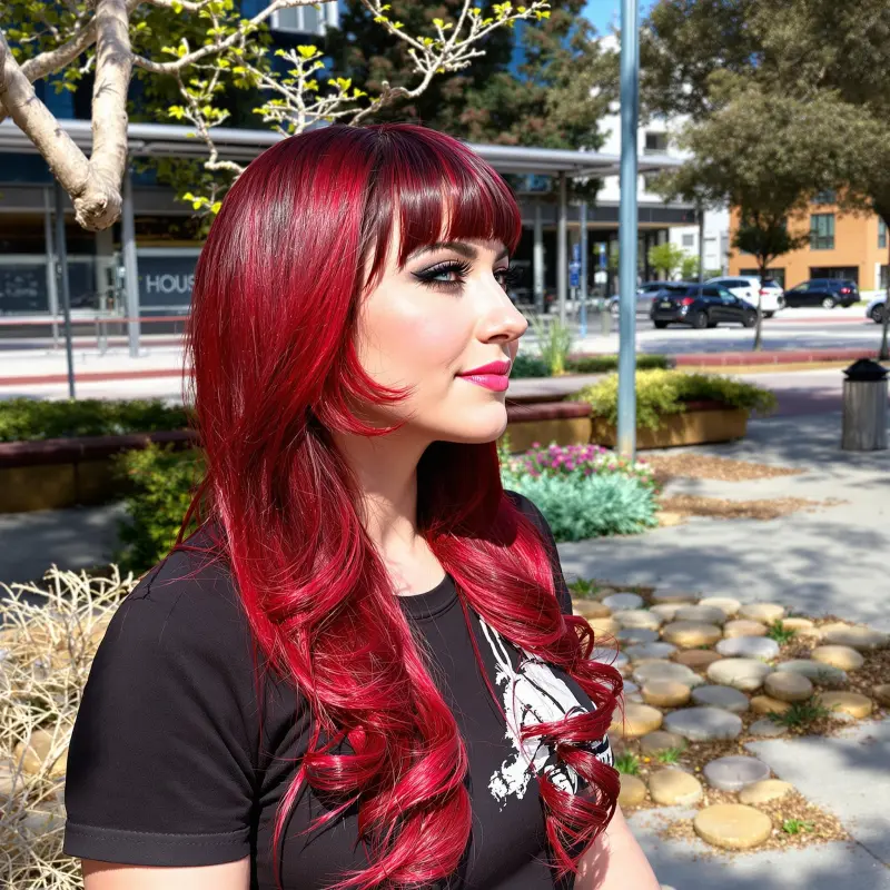 Fiery Waves of Envy - blowout-hair