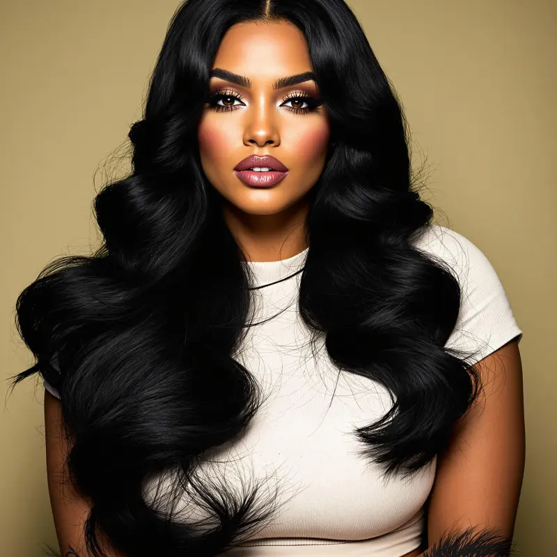 Captivating Cascades of Elegance - blowout hairstyles for black women