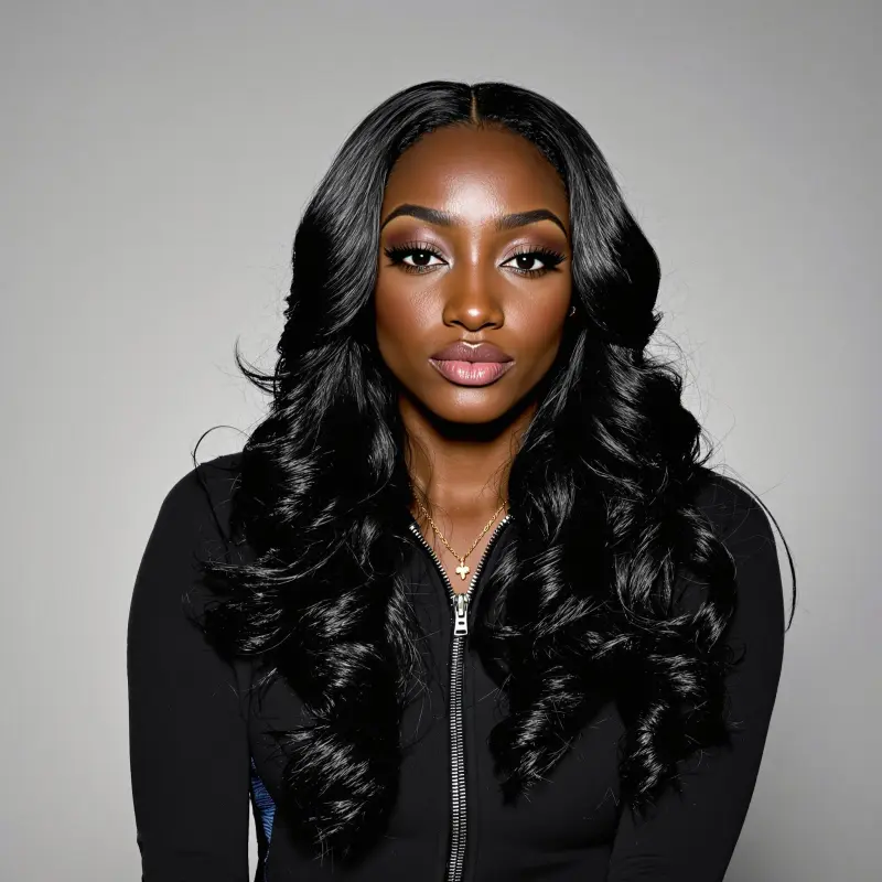 Radiant Ripples of Empowerment - blowout hairstyles for black women