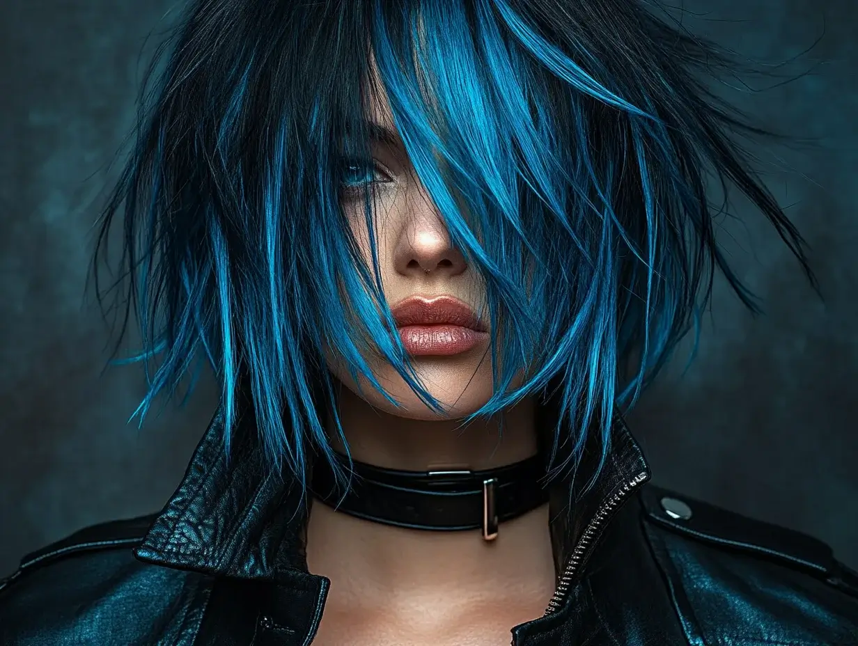 blue black hair 4