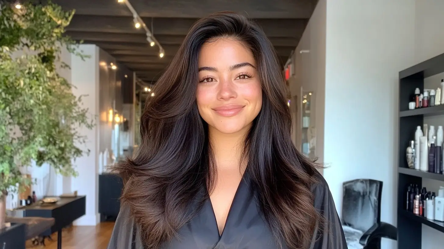 brown blowout hair 4