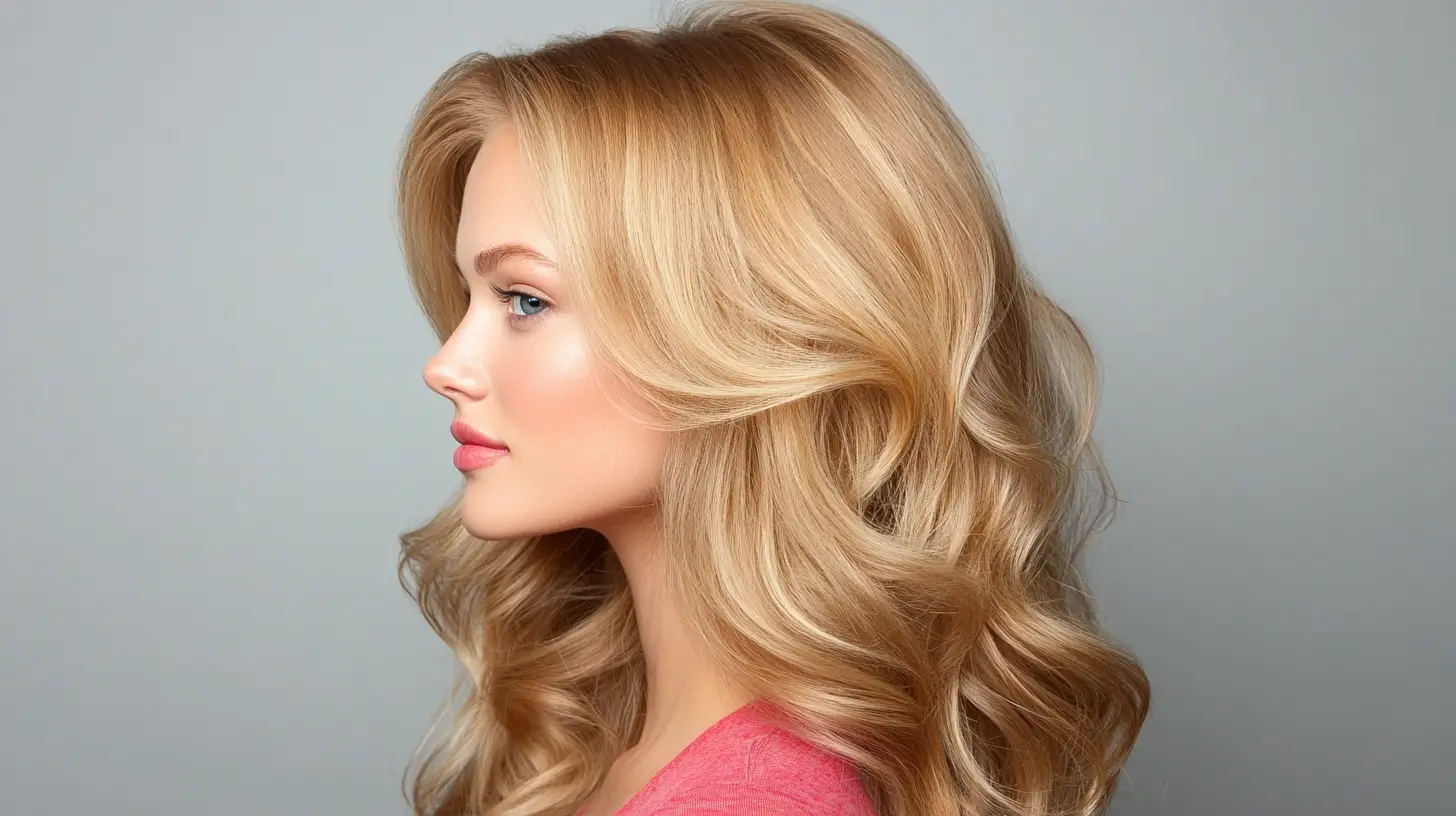 curled blowout hair 4