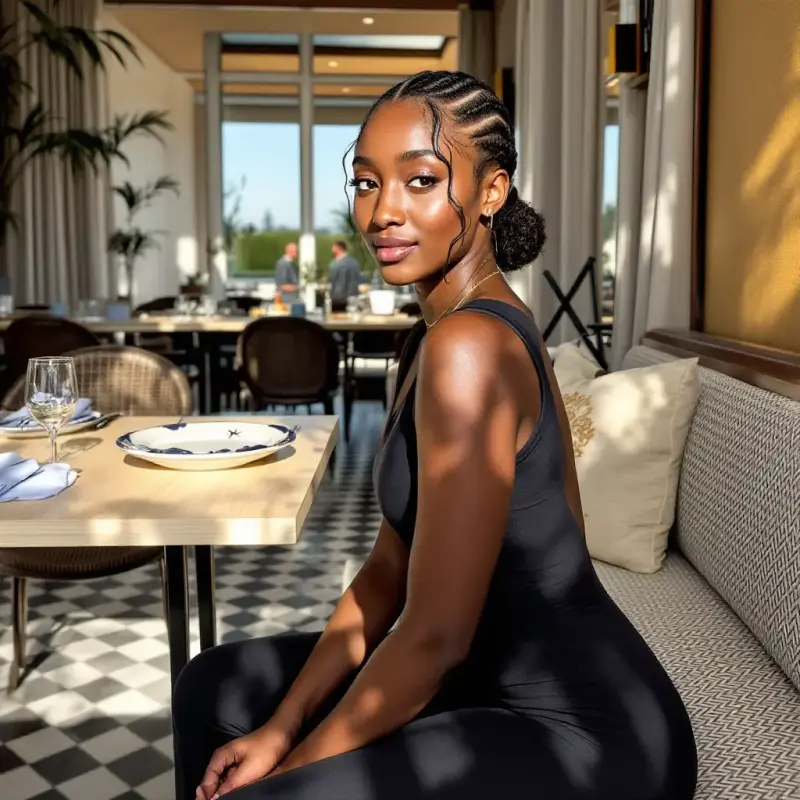 Timeless Twists: The Braided Bun Sophistiqué - old money curly hair