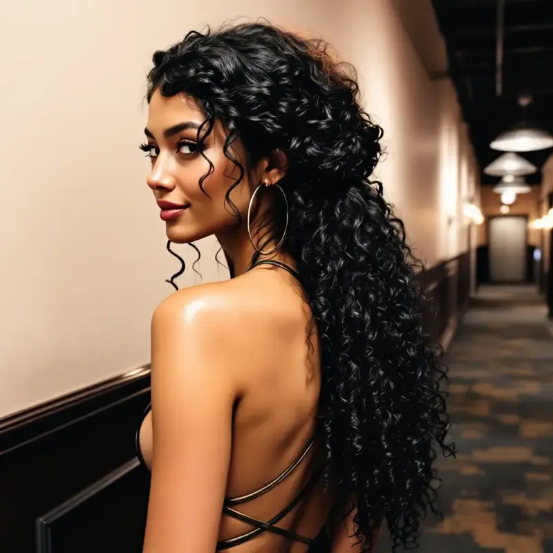 Whispers of Timeless Elegance - old money curly hair