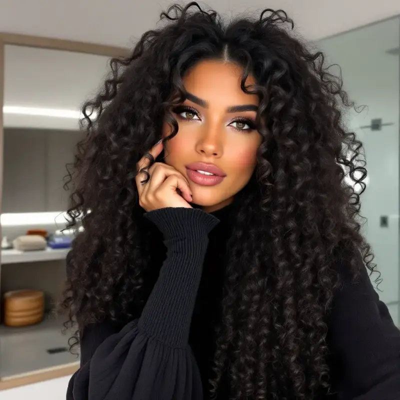 Curves of Classic Glam: Whispering Elegance - old money curly hair