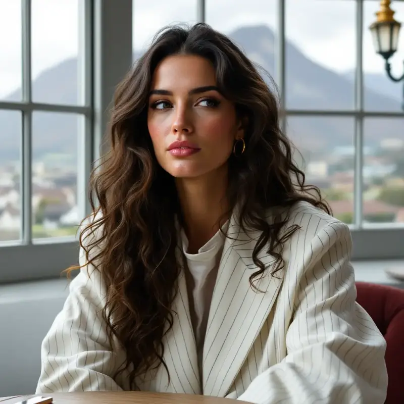 Effortless Grandeur: The Classic Curl Affair - old money curly hair