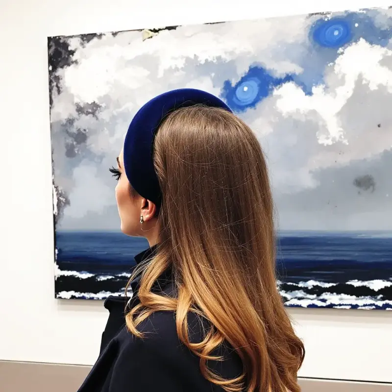 Whispering Waves of Luxury - old money long hair