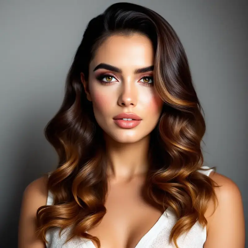 Echoes of Elegance: The Captivating Curl Illusion - old money long hair
