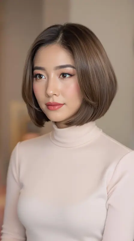 Bob Blowout: Effortlessly Elegant - short hair blowout