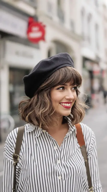 Effortlessly Chic: The Parisian Glam Blowout - short hair blowout