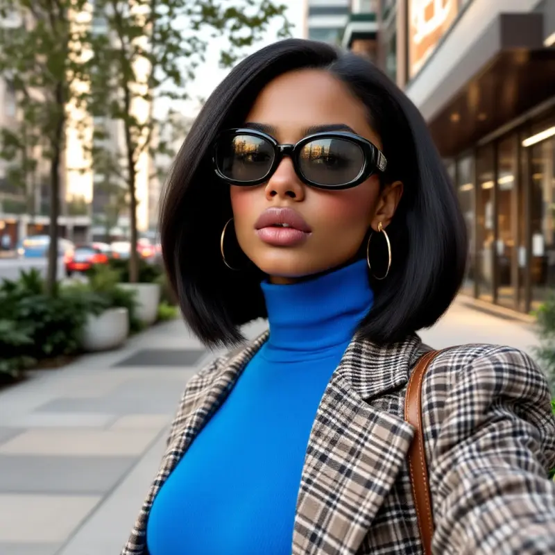 Timeless Glamour: A Modern Muse in the Urban Jungle - short hair old money